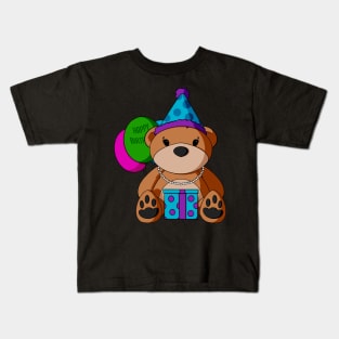 Birthday Present Teddy Bear Kids T-Shirt